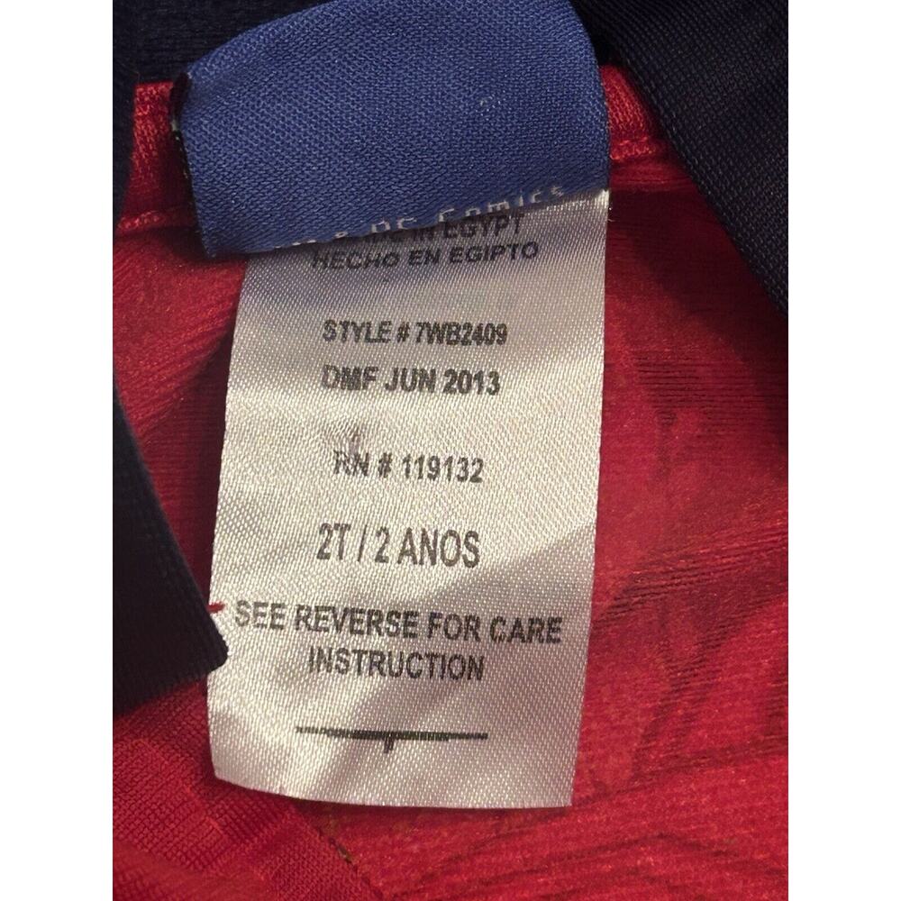 SUPERMAN Hoodie Coat Jacket Size 2T MARVEL DC Comic "Stronger Faster Superman" - Picture 4 of 5